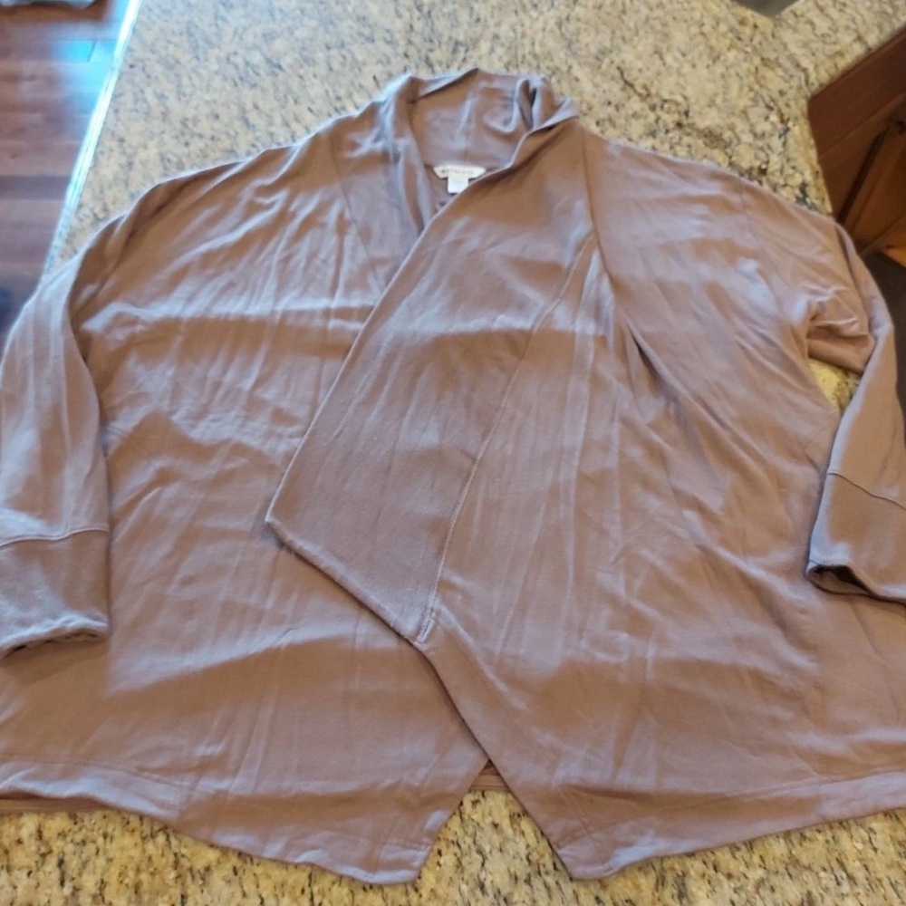 Athleta Praynama brown Open Front Lightweight Cardigan